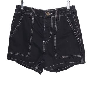 BDG Urban Outfitters Black Shorts with White Contrast Stitching